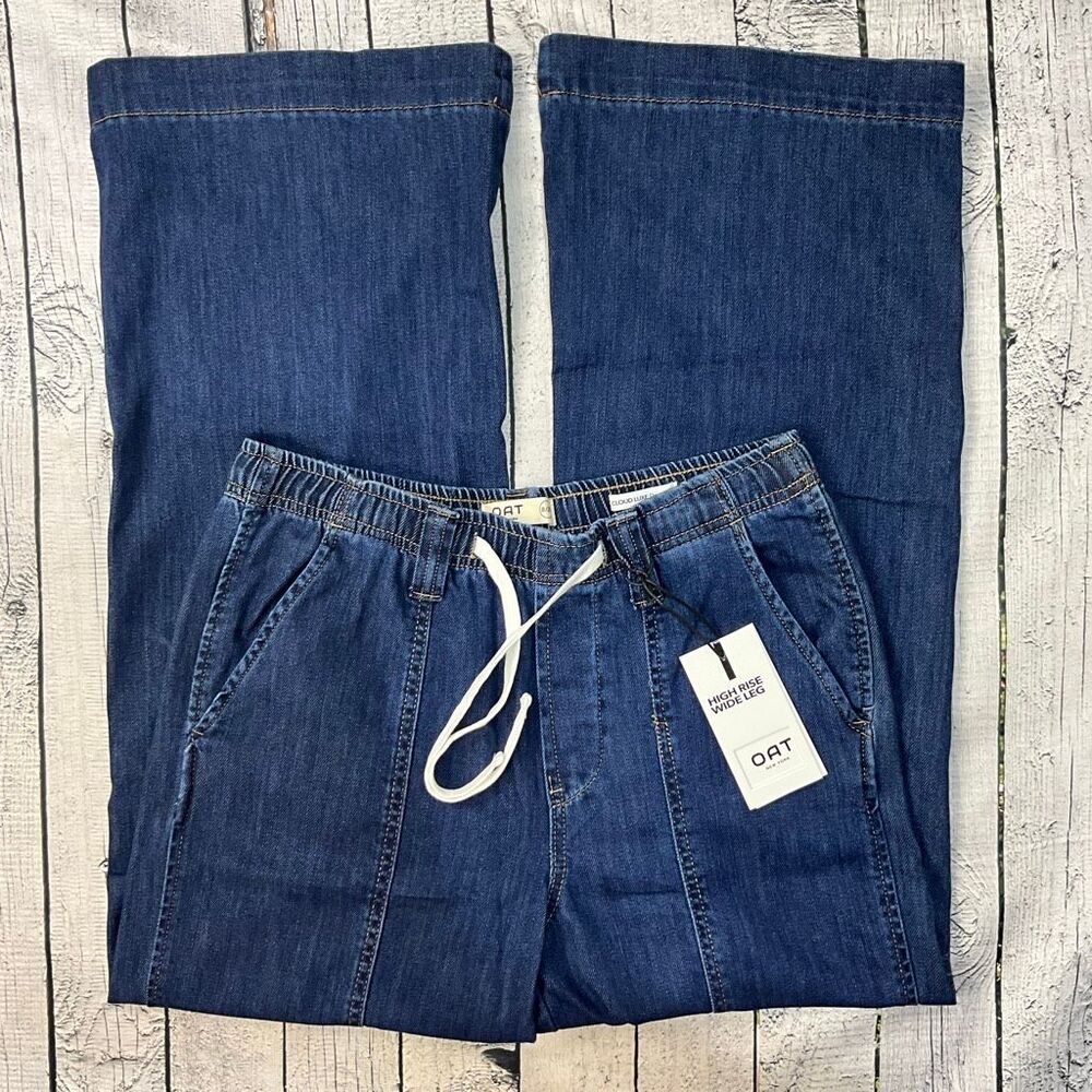 OAT New York High Rise Wide Leg Jeans NWT 8/29